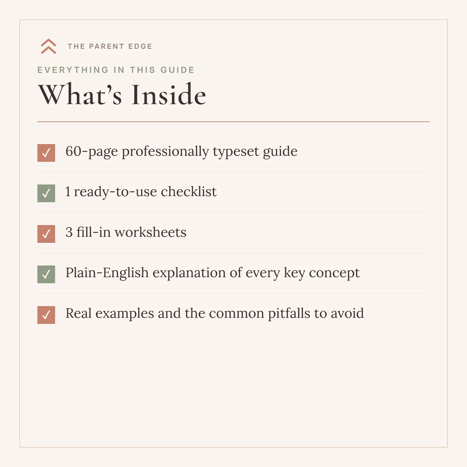What's included: a 60-page implementation guide, six fill-in worksheets and trackers, seven step-by-step checklists, four email and letter templates, cited IDEA and 504 routes, and a six-week action plan.